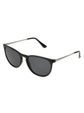 Foster Grant Women's Polarized Black Metal Round Fashion